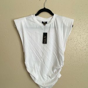 AFRM Sleeveless Shoulder Pat Shirt